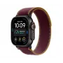 Apple Watch Ultra 4 smartwatch, GPS + Cellular, 49 mm, nero, Trail Loop bordeaux, M/L