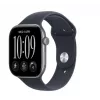 Apple Watch Series 12 orologio smart, GPS + Cellular, 46 mm, cassa in alluminio grigio siderale, cinturino sport blu navy M/L