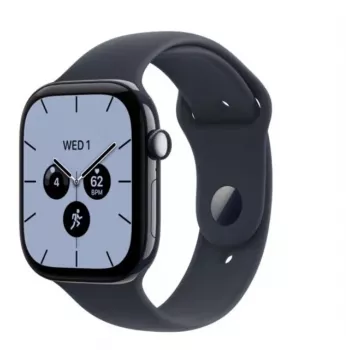 Apple Watch Series 12 orologio smart, GPS + Cellular, 42 mm, cassa in ceramica blu notte, cinturino sport blu navy M/L