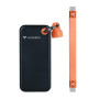 SSD portatile Verbatim Pocket 32285, 512 GB, USB 3.2 Type-C, nero/arancione