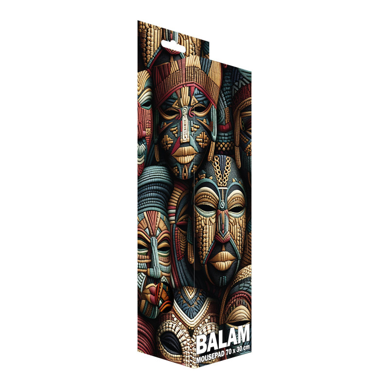 Sbox BALAM XL MP-04 tappetino per mouse, 700x300 mm, nero con stampa