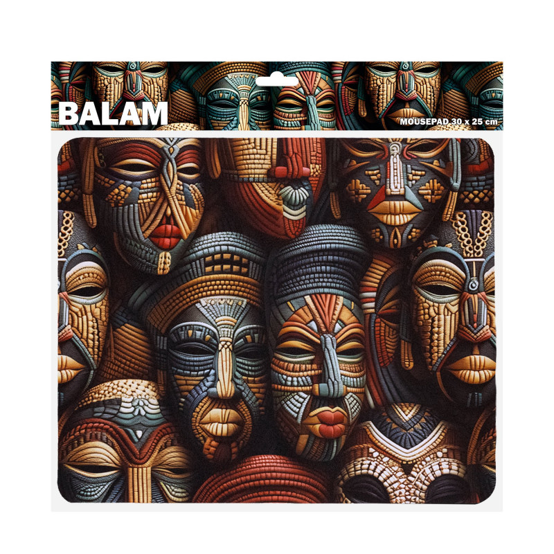 Sbox BALAM M MP-04 tappetino per mouse, 300x250 mm, nero con stampa