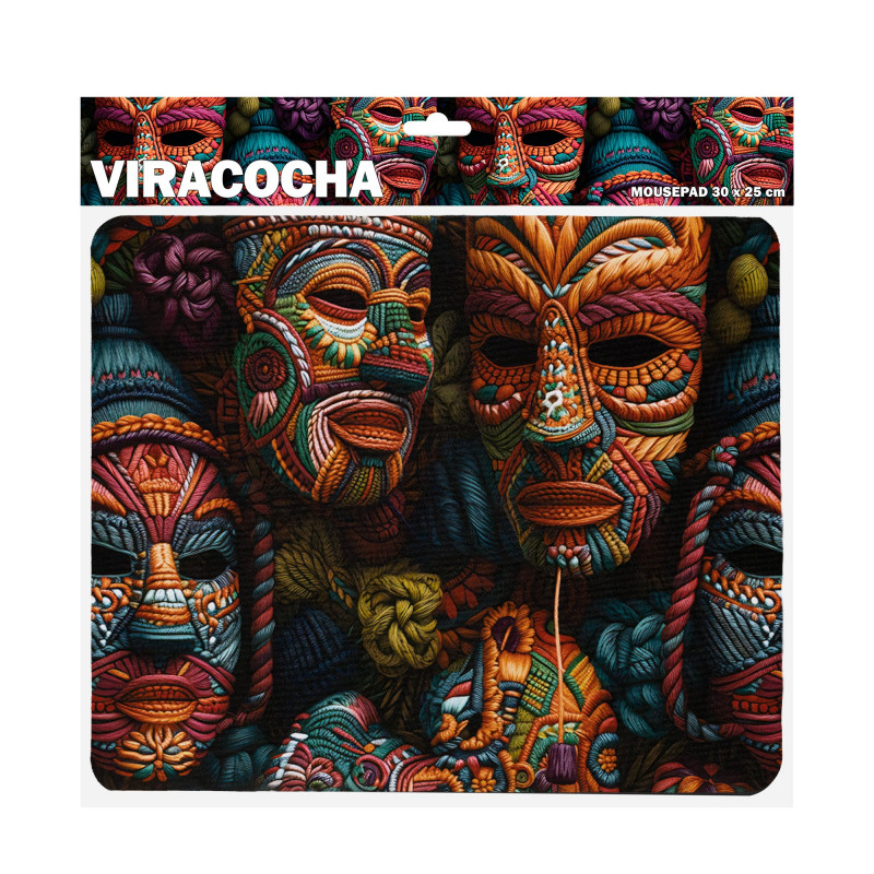 Sbox VIRACOCHA M MP-07 tappetino per mouse, 300x250 mm, nero con stampa