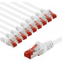 Goobay 66647 cavo patch CAT 6, S/FTP (PiMF), 2 m, bianco (10 pz.)