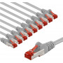 Goobay 66655 cavo patch CAT 6, S/FTP, 2 m, grigio (10 pz.)