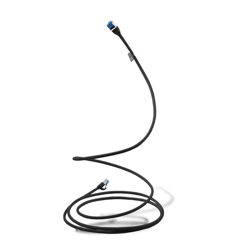 LogiLink CP5023S cavo patch Cat.6A SLIM S/FTP LSZH, 0,5 m, nero, SlimLine