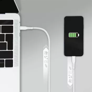 LogiLink CU0244 cavo USB 2.0 da USB-C a Micro-USB, 480 Mbps, 12 W, bianco, 2 m