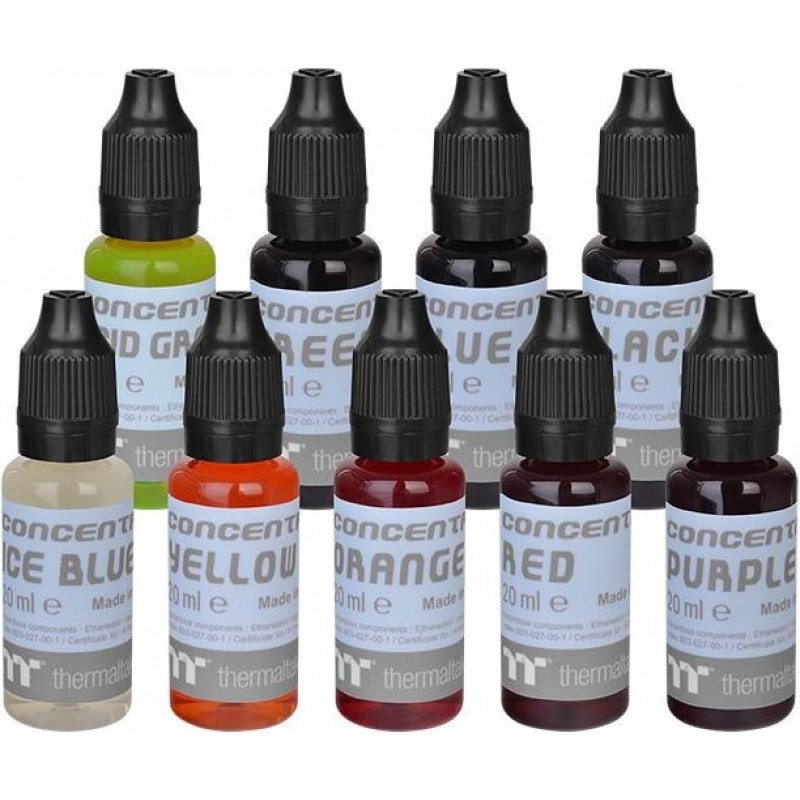 Kit di concentrato per liquido di raffreddamento Thermaltake TT Premium CL-W221-OS00SW-A, 9 x 20 ml