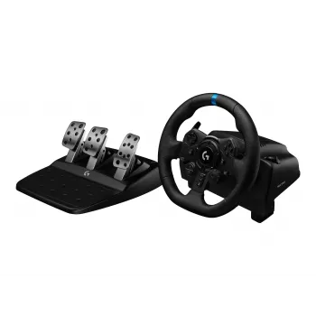 Logitech G923 volante da corsa con pedali per PC, nero