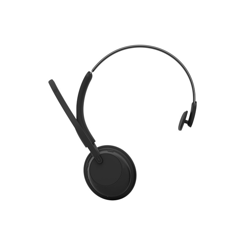 Jabra Evolve3 45 Mono UC cuffia con microfono, LINK 390c e base di ricarica, nera