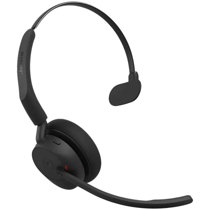 Jabra Evolve3 45 MS Mono cuffie con microfono e Link 390c, sovraurali, Bluetooth, nere