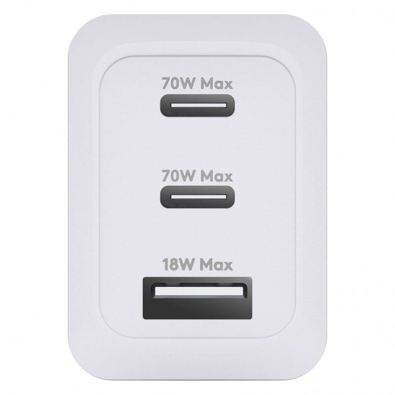 dbramante1928 CI70CCWH4436 alimentatore, 70 W, 2x USB-C + 1x USB-A, spina EU, bianco