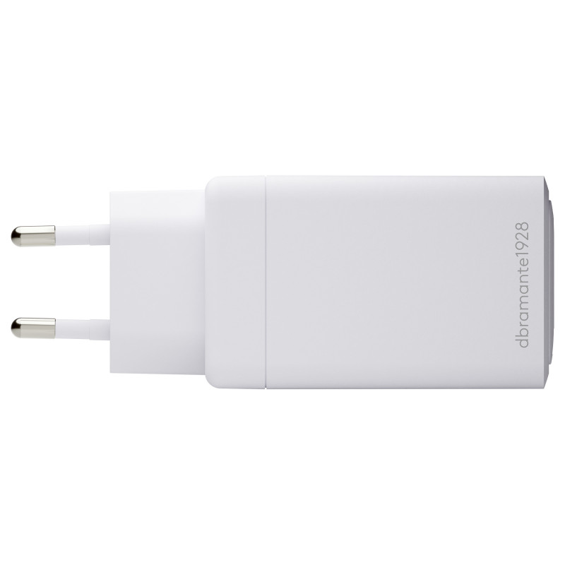 dbramante1928 CI70CCWH4436 alimentatore, 70 W, 2x USB-C + 1x USB-A, spina EU, bianco