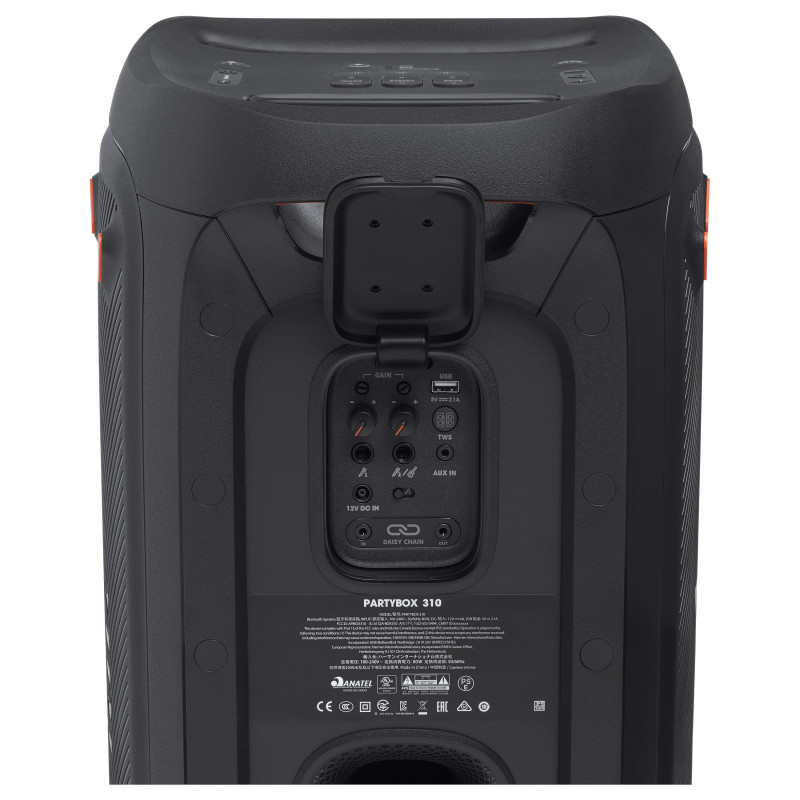 JBL PartyBox 310 JBLPARTYBOX310EU speaker portatile per feste, wireless, Bluetooth, controllo tramite app, 240 W, a due vie, nero