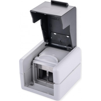 VALUE 25.99.8493 scatola da parete per esterni per 2 moduli keystone, grigia
