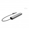 i-tec CAHUBMETAL6LANPD hub USB-C/USB-A in metallo, 6 porte, Gigabit LAN, Power Delivery 85 W, argento