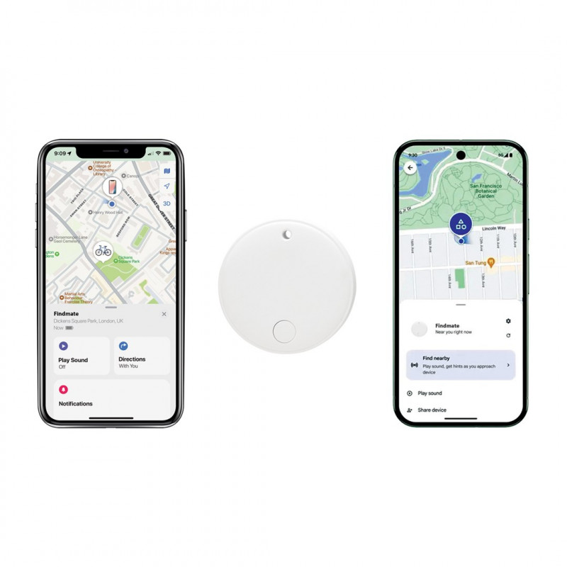 XD Design FindMate Dual RCS localizzatore P301.6203, Apple Find My e Android Find Hub, IPX5