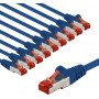 Goobay 66630 cavo patch CAT 6, S/FTP (PiMF), 3 m, blu (10 pz.)