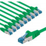 Goobay cavo patch CAT 6A S/FTP (PiMF), 5 m, verde (10 pz.)