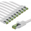 Goobay 69786 cavo patch CAT 8.1, certificato GHMT, S/FTP (PiMF), 1 m, bianco (10 pz.)
