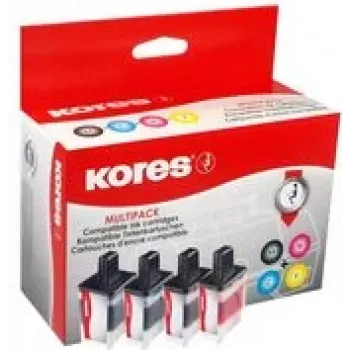Kores G1537KIT multipack inchiostro per Brother LC-3219XL, nero + ciano + magenta + giallo