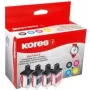 Kores G1537KIT multipack inchiostro per Brother LC-3219XL, nero + ciano + magenta + giallo