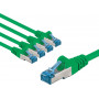 Goobay cavo patch CAT 6A, S/FTP (PiMF), 2 m, verde, 5 pz.