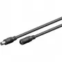 Goobay 71399 cavo prolunga DC, 3 m, nero, connettori DC 5,5 x 2,1 mm