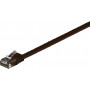 Goobay 95898 cavo di rete piatto CAT 6, U/UTP, 7 m, marrone scuro, rame