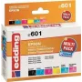 Edding EDD-601 cartucce d'inchiostro per Epson Stylus Photo P50, compatibili, multipack nero + ciano + magenta + ciano foto + magenta foto (6 pz.)
