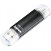 Hama Laeta Twin chiavetta USB, 16 GB, USB 3.2 Gen 1 (3.1 Gen 1), nero