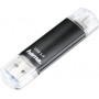 Hama Laeta Twin chiavetta USB, 16 GB, USB 3.2 Gen 1 (3.1 Gen 1), nera