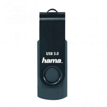 Hama Rotate chiavetta USB, 256 GB, USB 3.0, blu petrolio