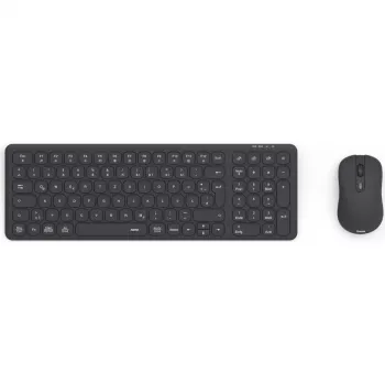 Hama WKM-300 set tastiera e mouse multi-dispositivo, wireless, RF/Bluetooth, nero, QWERTZ DE