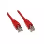 Tecline cavo patch S-STP (PIMF) Cat 6, 7,5 m, rosso, con protezione antipiega particolarmente sottile