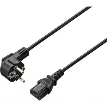 Renkforce cavo di alimentazione, spina angolare con contatto di terra – spina IEC C13, 2 m, nero