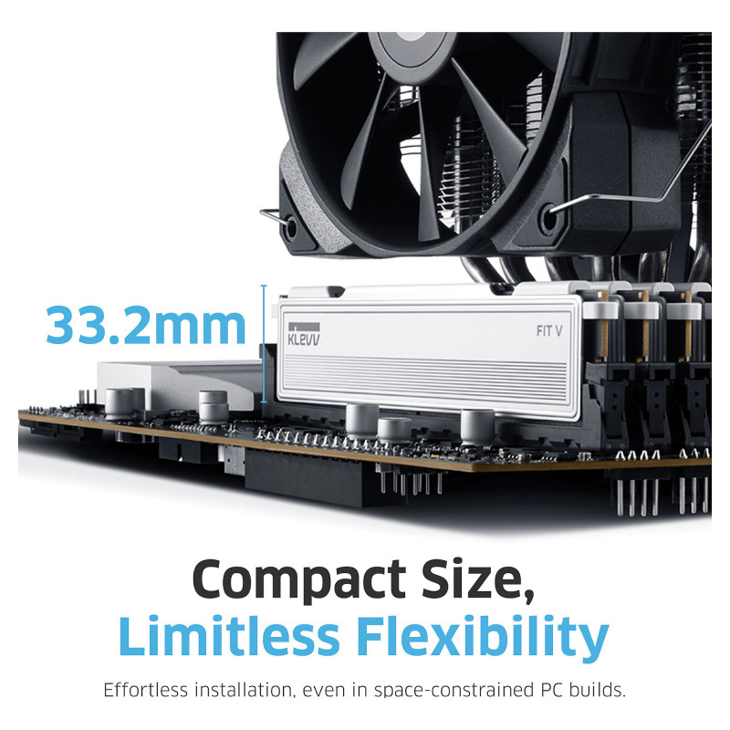 Klevv FIT V KD5AGU880-60A300F kit di memoria DDR5, 32 GB (2 x 16 GB), DDR5-6000, CL30