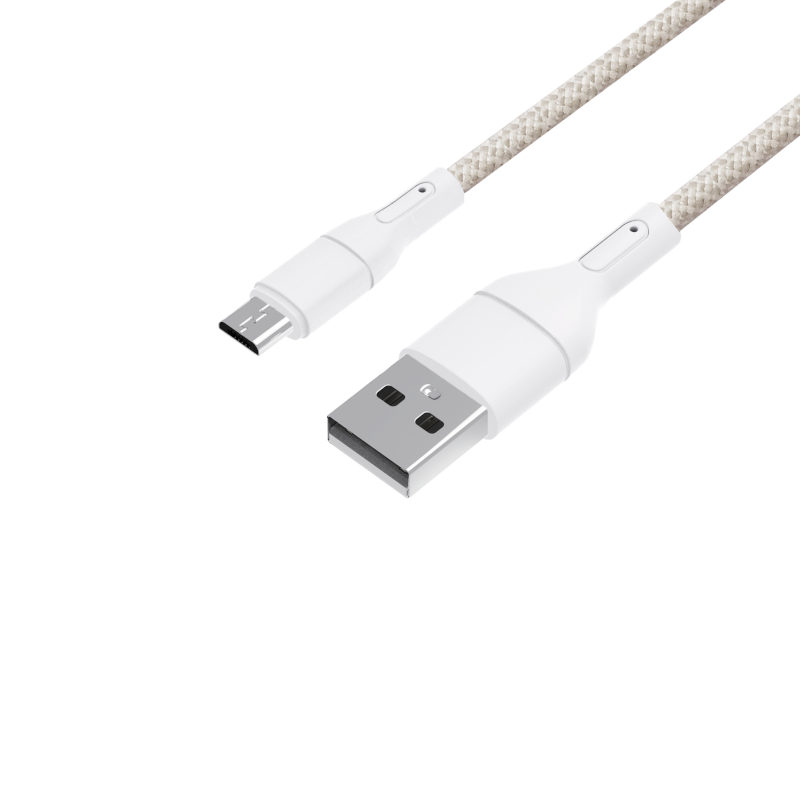 Cavo WINX LINK Simple da USB a Micro USB, intrecciato in nylon, 1 m, bianco