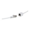 LogiLink CQX061S prolunga per cavo patch Cat.6A Premium, 3 m, bianca