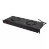 LogiLink FAU102B unità ventole 19″, 2 ventole, con interruttore, 1U, nera