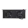 LogiLink FAU102B unità ventole 19″, 2 ventole, con interruttore, 1U, nera