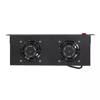 LogiLink FAU102B unità ventole 19″, 2 ventole, con interruttore, 1U, nera