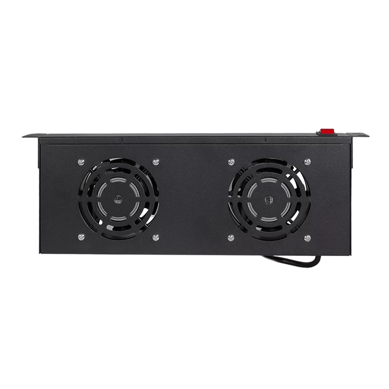 LogiLink FAU102B unità ventole 19″, 2 ventole, con interruttore, 1U, nera