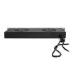 LogiLink FAU102B unità ventole 19″, 2 ventole, con interruttore, 1U, nera