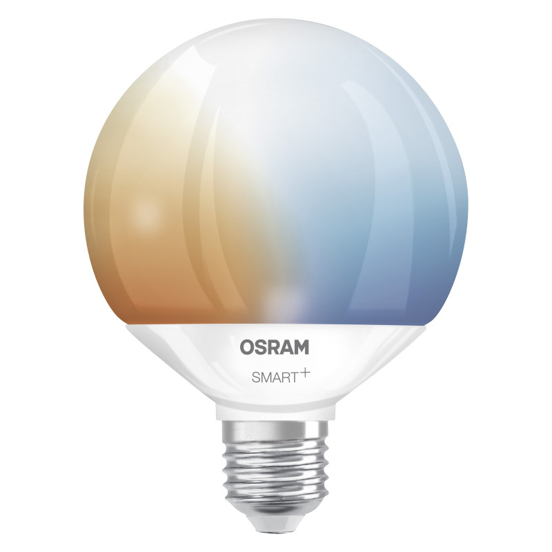Osram Smart+ Matter Globe 95 100 827 865 TW lampadina smart, E27, 14 W, bianco regolabile, Wi-Fi