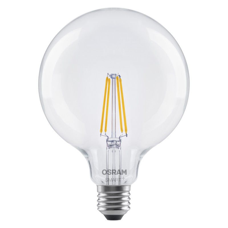 Osram SMART+ MATTER Filament Dimmable Classic Globe 827 lampadina smart a filamento, E27, 6 W, bianco caldo, Wi-Fi