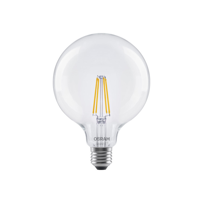 Osram SMART+ MATTER Filament Dimmable Classic Globe 827 lampadina smart a filamento, E27, 6 W, bianco caldo, Wi-Fi