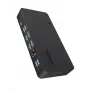 ICY BOX IB-DK2255AC docking station 11 in 1 per notebook, chip DL6950, 2x uscita video (2x DP/HDMI 4K@60 Hz), 96 W PD verso l'host, Gigabit LAN, host C+A 10 Gbps, nera