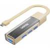 Unitek H1319ACL01 hub USB-C / USB-A bidirezionale, 5 Gbps, crema