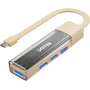 Unitek H1319ACL01 hub USB-C / USB-A bidirezionale, 5 Gbps, crema